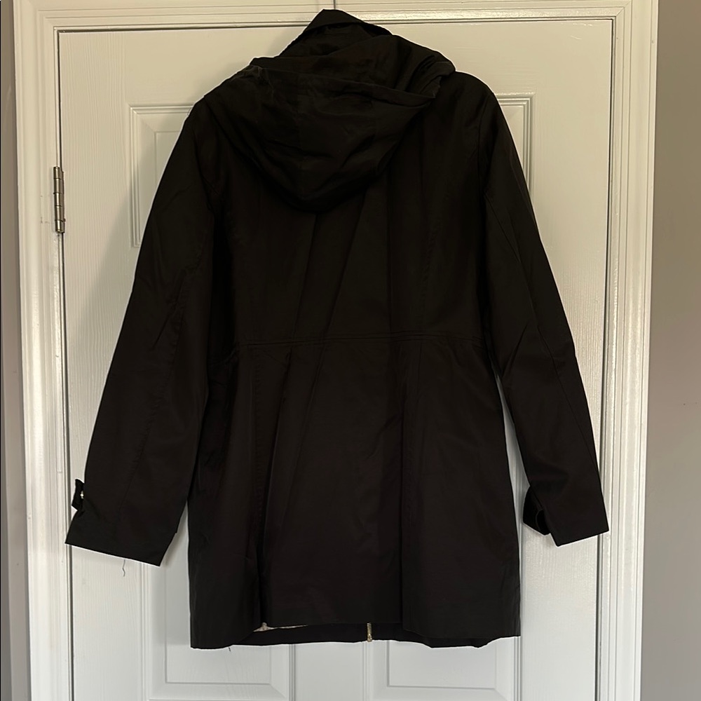 Michael Kors Hooded Black Utility Jacket - Picture 6 of 7